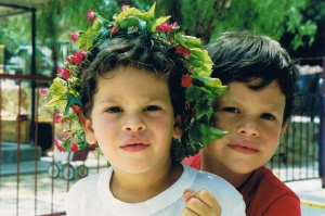יום הולדת לאלון בגן הילדים בחניתה, עם נדב